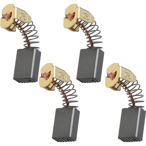 Lot de 4 Balais de Charbon pour Meuleuses d'angle 5 X 8 X 12 Mm Compatible avec Power Et Compatible avec Les Scies Circulaires (1/5)
