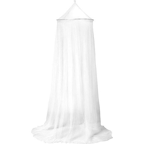 Moustiquaire de lit Grande Moustiquaire Ciel Suspendue Filet pour Lit de Bébé Enfant Hamac 230x60x850 Blanc