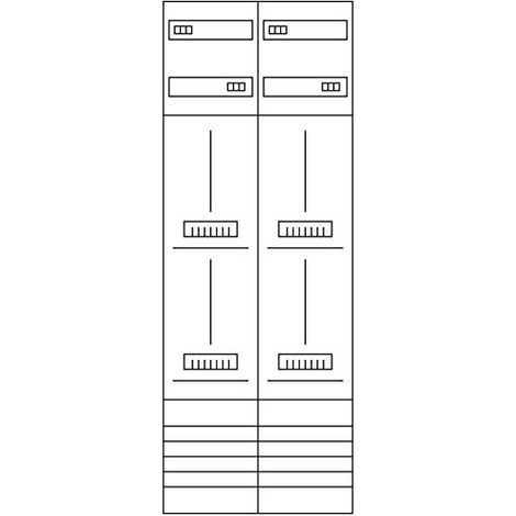 Cuadro eléctrico Hager zk53w7n 63 A 1350 mm