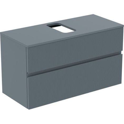 Ideal Standard E3478UQ Meuble sous-lavabo Finesse, découpe gauche/droite, blanc (WT) (1/3)