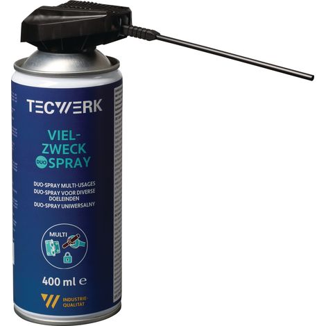 Spray multifonction 400ml Aérosol Duo-Spray TECWERK (1/3)