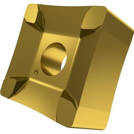 Insertos de fresado  tangencial ISO  SNMX 15-R90:6640  Radio 90mm  MT-CVD recubierto  Oro (1/2)