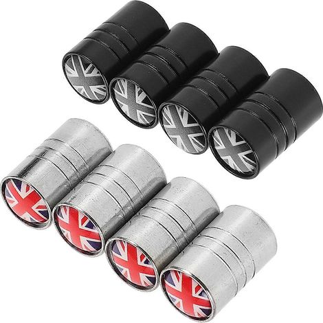 Bouchons de valve de pneu de voiture en alliage d'aluminium durable, lot de 8 (1/5)
