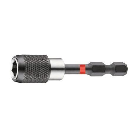 Portapuntas de ajuste rápido de impacto de 1/4”. VASO 1/4” hex. Longitud total  60 mm TENGTOOLS (1/2)