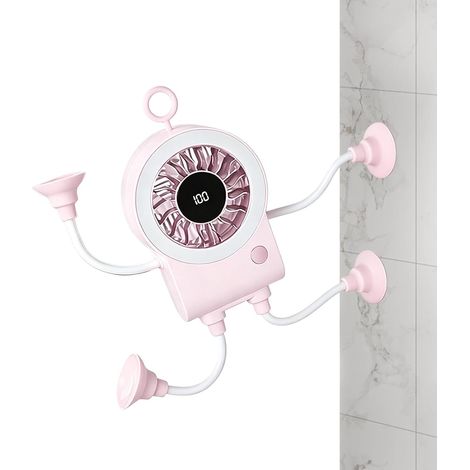 Ventilateur Rechargeable 100 Vitesses Ventouse Mains Libres (1/5)