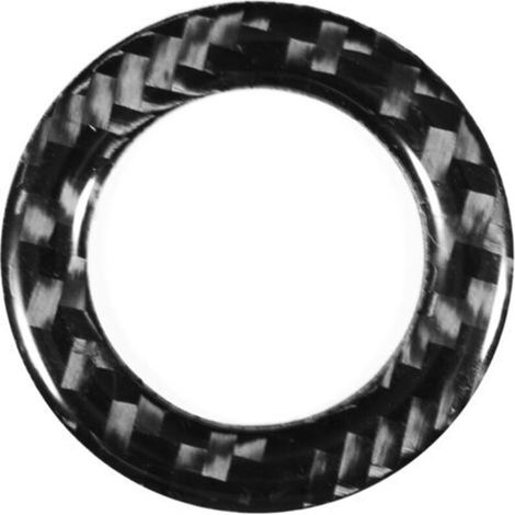 Motorstartknopfabdeckung, Stoppaufkleber, echtes, unbedenkliches Carbonfasermaterial, als Ersatzteil für Infiniti Q50/Q60/QX60