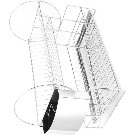 Étagère de Rangement Double Couche en Acier Inoxydable pour Évier de Cuisine