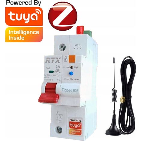 Fusible réglable 2-63A ZigBee Tuya Mesure d'énergie (1/5)