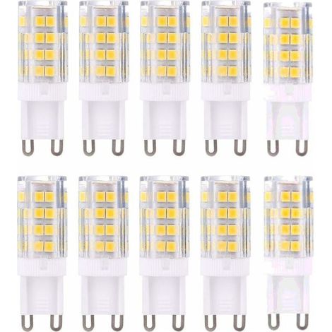 Ampoule LED G9, variateur tricolore, 5 W, équivalent halogène 40 W, 420 lumens, paquet de 10 (1/5)