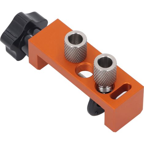 Gabarit de perçage pour profilés en aluminium avec foret étagé à fraisage M6 et double poinçon de positionnement pour profilés des séries 20, 30 et 40 (1/5)