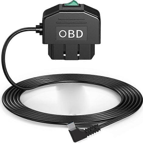 Kit de cableado OBD para cámara de salpicadero, kit de cableado USB tipo C para cámara de salpicadero con cable de alimentación OBD para Dashcam 12-2 (1/5)