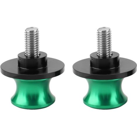 Fabater Curseurs de Bobine de Bras Oscillant CNC en Aluminium pour Support Arrière de Moto, 2 Bobines Robustes pour un Support Fiable (GREEN) (1/5)