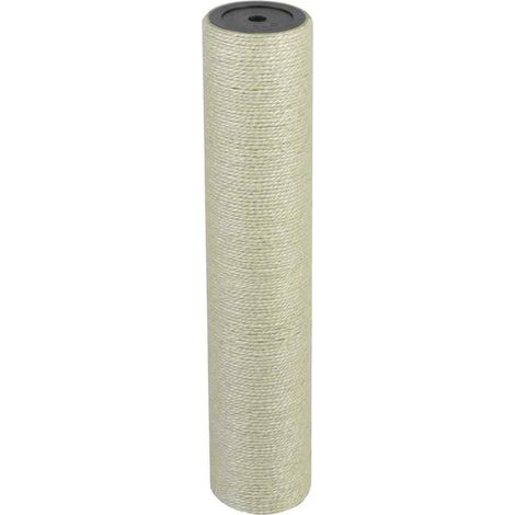 170556 vidaXL Cat Scratching Post 8x40 cm 10 mm Beige (1/2)
