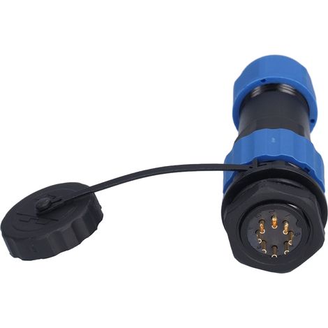 Luftfahrtstecker IP68 wasserdichter Stecker mit rückseitiger Mutter, Stecker und Buchse, Stoßverbinder, 250 V, 5 A, SP208-Stift (1/5)