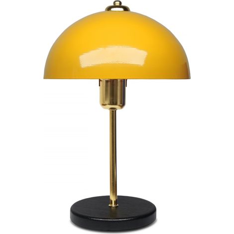 Lámpara de Mesa Champiñón Negro 49cm EDITH