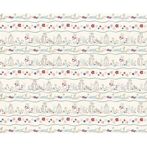 Komar Wandtapete - Disney Winnie the Pooh Friends in Garden - 250 x 300 cm - Vlies - für Kinderzimmer (1/3)