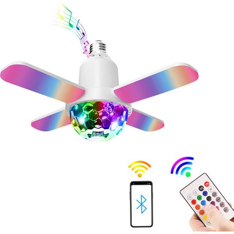 Fan Shaped Night Light for Kids Bluetooth 5.0 RGB Light with Foldable Color Changing Lamp 120 x 240m (1/5)