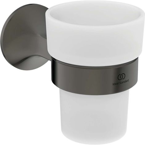 Ideal Standard La Dolce Vita - Porte brosses à dents et dentifrice, verre/Magnetic Grey T5506A5 (1/3)