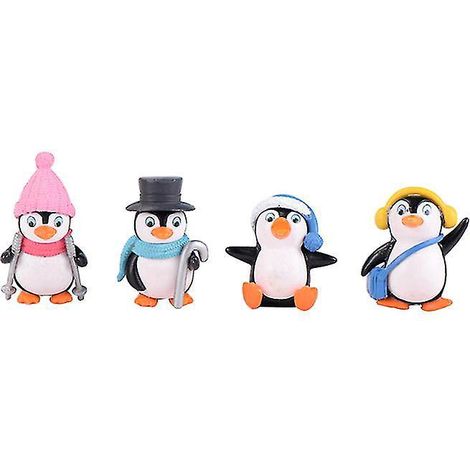 Lot de 4 mini pingouins (1/3)