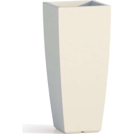 Vase en polymère Monacis Stilo Carré Glace - 33 x 33 cm - h 70 cm. (1/7)