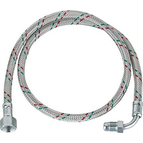 Riello – Flexible chauffage central 1000mm – Côté pompe DN 8 (1/4') – Côté flexible DN 10 (3/8') avec cône intérieur – N° fabricant 3005720 (1/2)