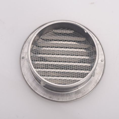 Grille de ventilation ronde en acier inoxydable Grille de ventilation en métal de 100 mm Grille TRIMEC (1/4)