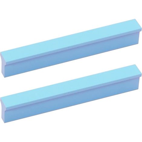 Ensemble de 2 poignées de meuble en alliage d'aluminium, poignées de porte de meuble, boutons bleus en forme de - pour chambre d'enfant, poignées de tiroir, cuisine, salon décoratif (1/5)