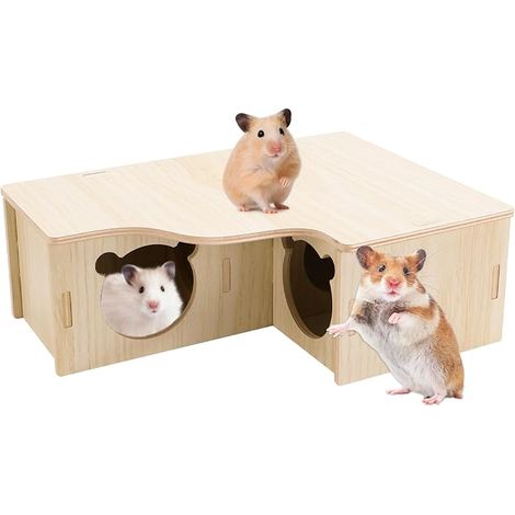 Wooden House for Hamster Guinea Pig (1/2)