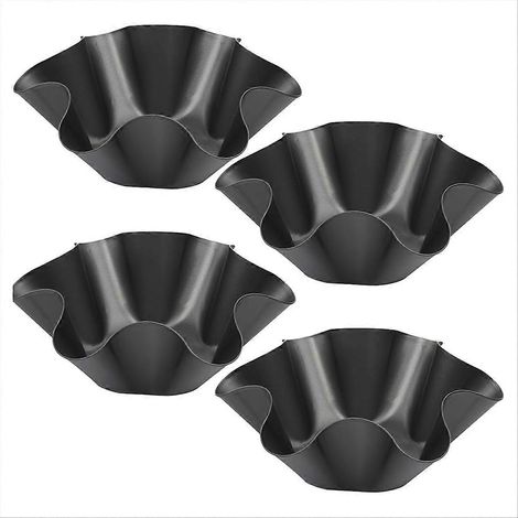 20 cm (8 Zoll) große, antihaftbeschichtete Tortillaformen aus Kohlenstoffstahl zur Zubereitung von Tostadas und Salaten. (1/5)