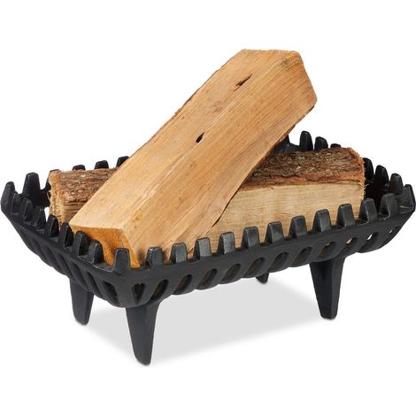Rejilla para chimenea con patas de hierro fundido, calentamiento uniforme