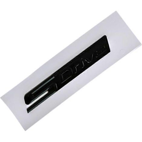 Insigne de coffre 3D ABS SDRIVE, logo XDRIVE, emblème pour BMW Série 3, 5, GT, E39, E46, E90, E60, F10, 320d, 530d, autocollant Xdrive. Accessoires. Taille : Sdrive, noir brillant. (1/4)