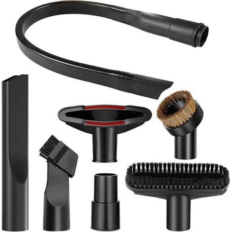 Kit d'accessoires universel pour aspirateur – Ensemble de 7 pièces – Comprend un suceur plat flexible de 58 cm – Interface 32-35 mm (1/5)