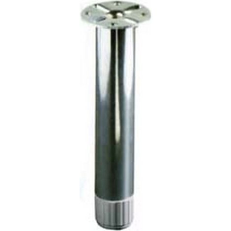 4PZ GAMBETTE IN ACCIAIO CON PIASTRA TONDA - cm.15 - ø mm.28