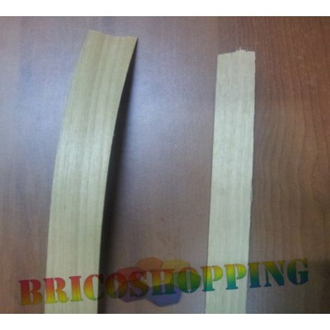 BORDINO LAMINATO BORDO LEGNO PREINCOLLATO 22 30 mm NOCE TANGANICA TANGANIKA 1 MT - Misura: 30 mm