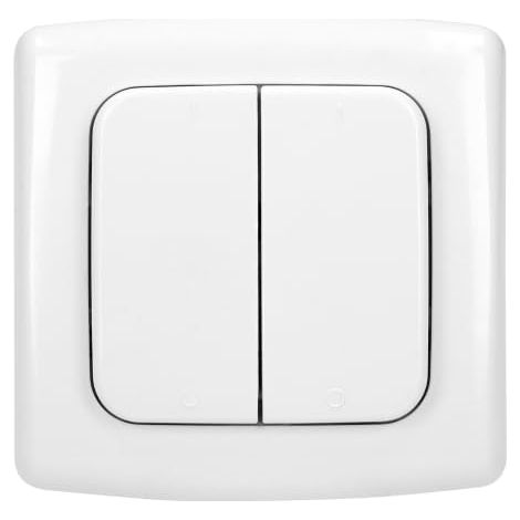 Télécommande murale 2 canaux sans fil compatible Orno Smart Home et RFXCom - Orno