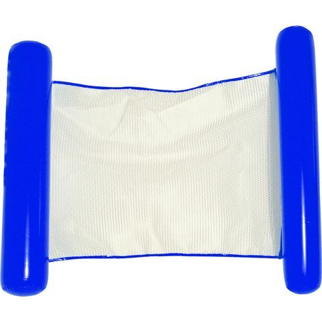Schwimmende Hängematte – Für Pool, Strand, See, Fluss – Aus PVC und Nylon-Netzgewebe – Mit ergonomischer Kopfstütze – 1 Stück (1/5)