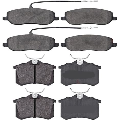 KIT PASTIGLIE FRENO ANTERIORI E POSTERIORI compatibile con FORD C-MAX (DXA/CB7, DXA/CEU) / PASTIGLIE FRENANTI AUTO OEM FDB4319,FDB1931 / SOSTITUZIONE DIRETTA / BASSA POLVERE / SILENZIOSO
