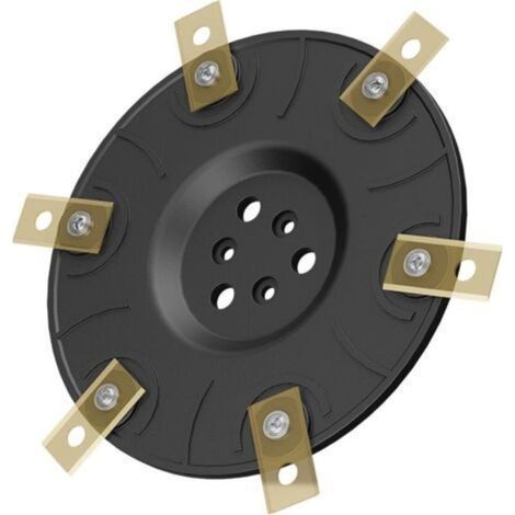 Disque de coupe compatible avec Worx Landroid M500 M700 WR167E WR141E Vision M600 Disque de coupe de qualité éprouvée + adaptateur pour prise hexagonale Livré Avec six lames (1/4)