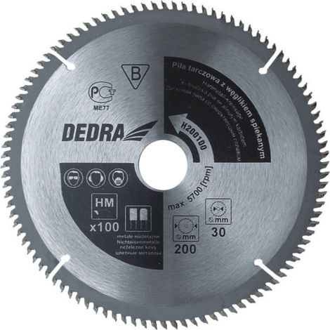 Sega circolare DEDRA per legno 300 mm: taglio preciso, costruzione robusta (1/2)