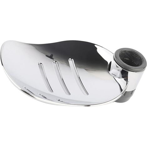 Porte-savonnette Argenté et Barre de Bain Pratique pour 2 Pièces Plusieurs Styles en Abs Design Drainant à Bandes Creuses Plusieurs Styles pour Salle de Bain (1/5)