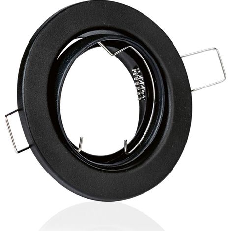 Einbaustrahler Rahmen rund schwenkbar Sprengring - Farbe: schwarz (1/4)