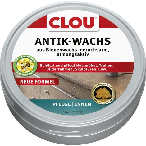 Clou Antik-Wachs 200 ml fest natur Holzschutzlasur