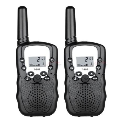 Talkie-walkie pour enfants (lot de 2) - Émetteur-récepteur portable pour téléphone/radio-AquaForge (1/5)