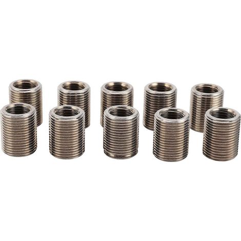 Outil de réparation pour 10 inserts filetés, écrou réducteur, filetages externes et internes, fixation en acier inoxydable (1/4)