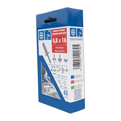 RIVET BLISTER 65 U - 4,8X16 MM