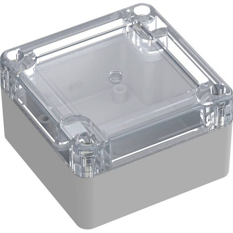 TRU COMPONENTS 6U07080804437 TC-13865052 Alloggiamento industriale 75 x 75 x 45 ABS, Policarbonato Grigio luminescente