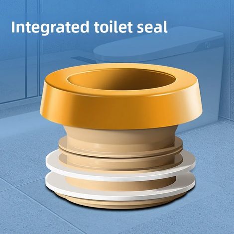Joint d'étanchéité pour bride de toilette anti-odeurs et anti-fuites (1/5)