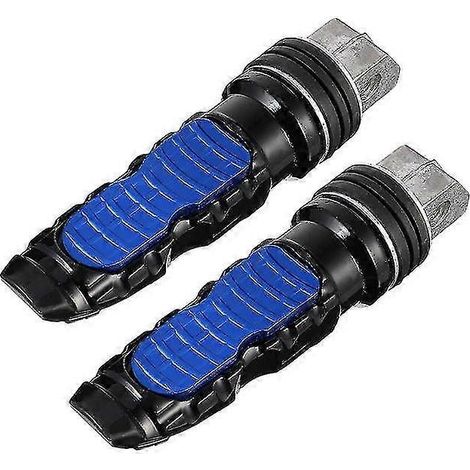 2 Stück Motorradpedale, Dirtbike-Zubehör, Fußrasten, Universal, Aluminiumlegierung – Blau