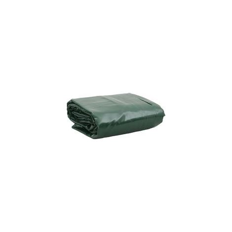 Grüne Plane 3x3 m 650 g/m²-Crezuo