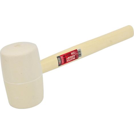 Martello in gomma awtools 455 g manico legno bianco